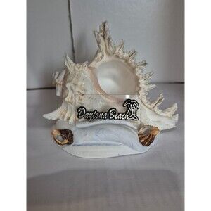 decorative seashell souvenir with "Daytona Beach" written on it
